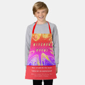 Tablier Cuisine personnalisée Ouverte + 3Commentaires Drôl (Porté)