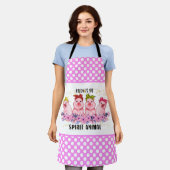 Tablier cuisine pour amoureux de lard de cochon mignon (Porté)