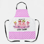 Tablier cuisine pour amoureux de lard de cochon mignon (Recto)