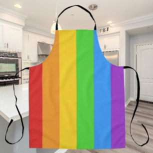 Tablier Cuisine Pride : Drapeau Arc-en-ciel