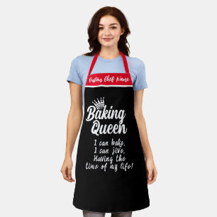 Tablier Cuisine Queen Vous Pouvez Cuire Personnalisé Fun