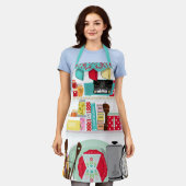 Tablier Cuisine rétro du milieu du siècle (Porté)