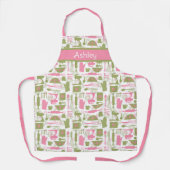 Tablier Cuisine rétro rose (Recto)