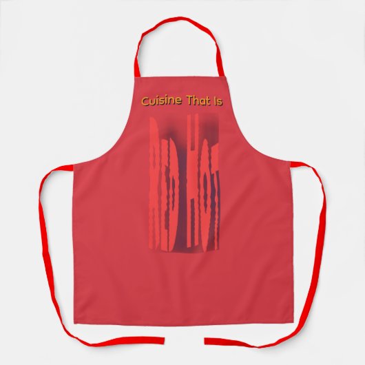 Tablier Cuisine Rouge Chaud (Recto)
