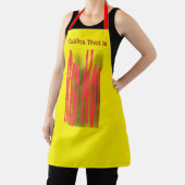 Tablier Cuisine Rouge Chaud Jaune Clair  (Insitu)