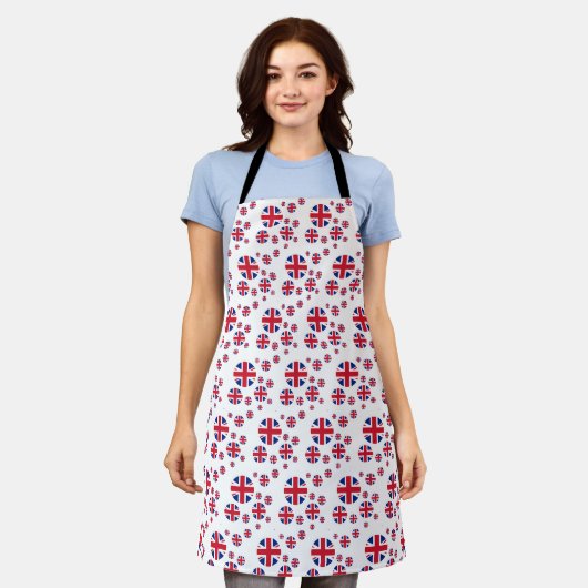 Tablier Cuisine Royaume-Uni & British Drapeau Union Jack C (Porté)
