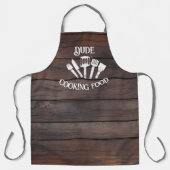 Tablier Cuisine rustique amusante pour hommes - 'Mec Cuisi (Recto)