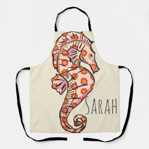 Tablier Cuisine Sea Horse Apron personnalisable