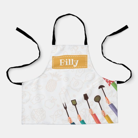 Tablier Cuisine Stuff Orange Apron (Recto)