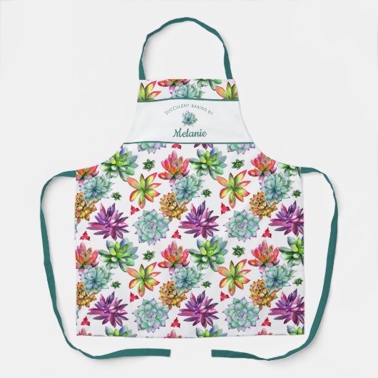 Tablier CUISINE SUCCULTE PAR NOM Green (Recto)