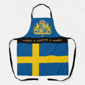 Tablier Cuisine Suède et Suède Drapeau Cuisine Chefs (Recto)