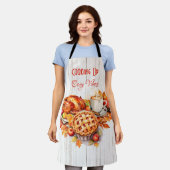 Tablier Cuisine sur des Vibes douillettes - Thanksgiving (Porté)