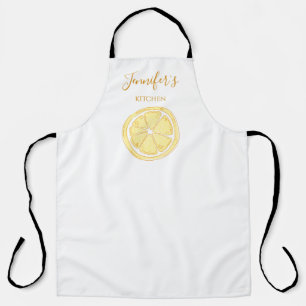 Tablier Cuisine sur le thème des citrons tranchés
