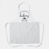 Tablier Cuisine sur mesure, boulangerie Gris et blanc Agri (Recto)