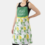 Tablier Cuisine sur mesure Citron & Feuilles Vertes (Insitu)