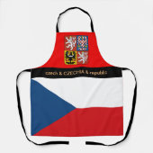 Tablier Cuisine Tchèque & Tchèque Drapeau Cuisine Chefs (Recto)