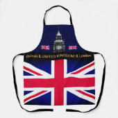 Tablier Cuisine UK & British Flag, cuisine Big Ben Chefs (Recto)