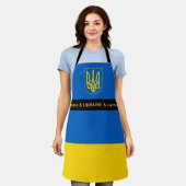Tablier Cuisine Ukraine et ukrainienne Drapeau Cuisine Che (Porté)