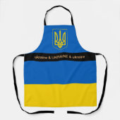 Tablier Cuisine Ukraine et ukrainienne Drapeau Cuisine Che (Recto)