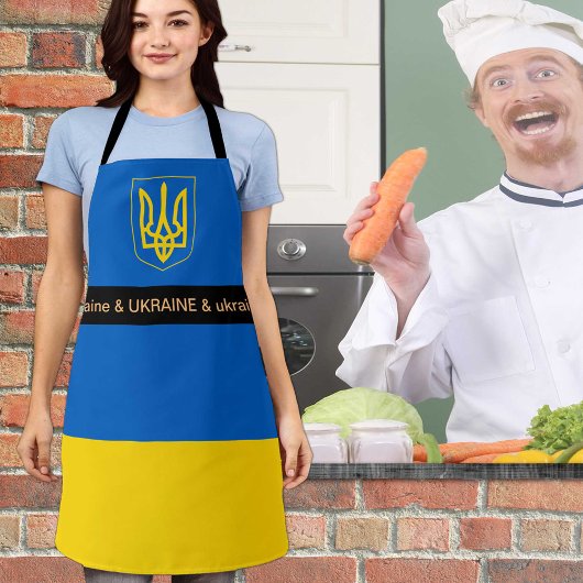 Tablier Cuisine Ukraine et ukrainienne Drapeau Cuisine Che