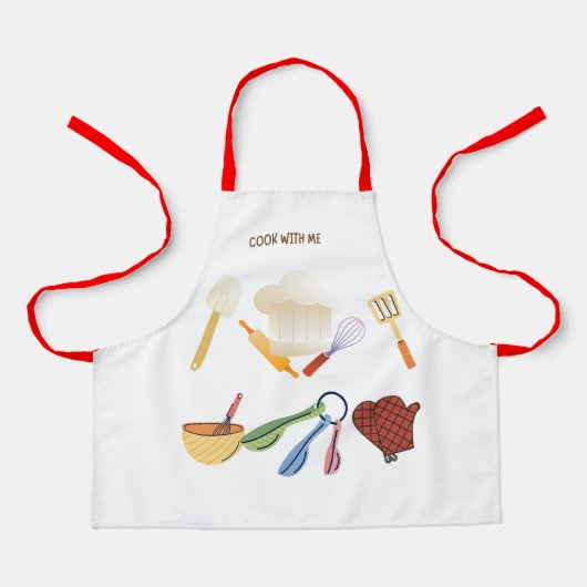 Tablier Cuisinez avec moi ! (Recto)