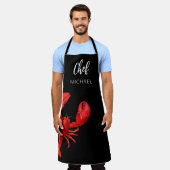 Tablier Cuisinier cuisinier cuisinier du nom de la fête du (Porté)