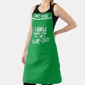 Tablier Cuisinier Personnalisé Sur Mesure ; Funny I Grill (Insitu)