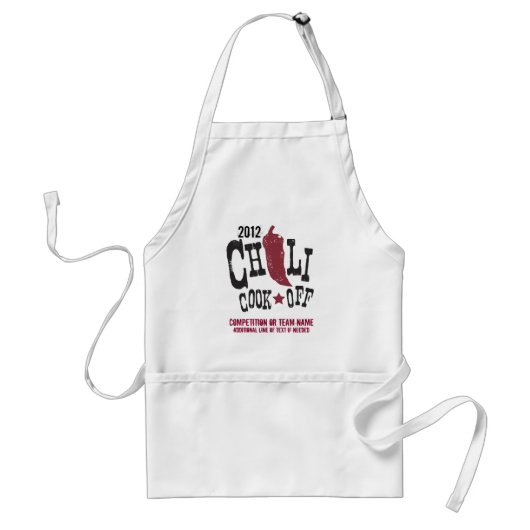 Tablier Cuisinier rustique de piment outre de la (Devant)