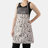 Tablier Cuisinière Joueuse Cute Apron Colorful Ustensile d (Insitu)