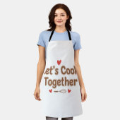 Tablier Cuisinons Ensemble – Citation de Cuisine Mignonne (Porté)