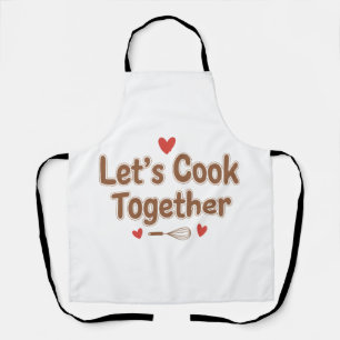 Tablier Cuisinons Ensemble – Citation de Cuisine Mignonne
