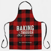 Tablier Cuisson à travers Noël Plaid de Buffalo de Noël (Recto)