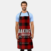 Tablier Cuisson à travers Noël Plaid de Buffalo de Noël (Porté)