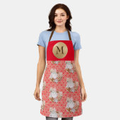 Tablier Cuisson de biscuits au gingembre Monogramme de vac (Porté)