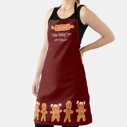 Tablier Cuisson de biscuits Crew pain d'épices Monogramme  (Insitu)