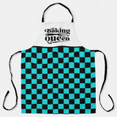Tablier Cuisson mignonne Queen word art (Recto)