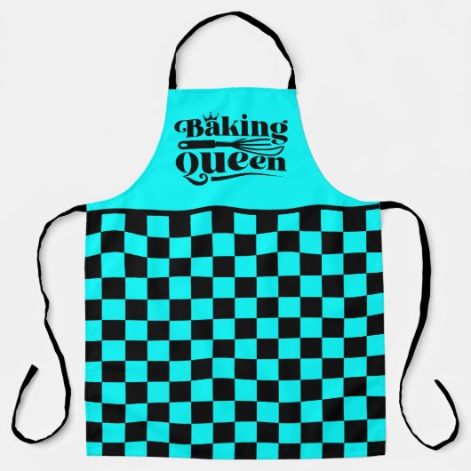 Tablier Cuisson mignonne Queen word art (Recto)