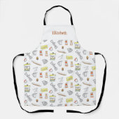 Tablier Cuisson personnalisée Retro à la main épice de suc (Recto)