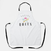 Tablier Cuisson Queen Bakers Whisch & Spock Crown White (Recto)