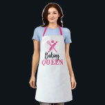 Tablier Cuisson Queen mignonne Whisk rose et broche à roul<br><div class="desc">Cuire Queen Cute Whisk Rose & Rolling Pin Aprons.</div>