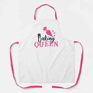 Tablier Cuisson Queen pâtisserie Chef Cute Pink Piping Sac