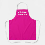 Tablier Cuisson rose pâle avec alimentation de la farine (Recto)