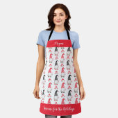 Tablier Cuite cuisine scandinave Gnome Noël (Porté)