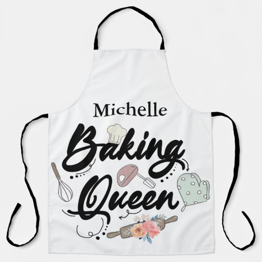 Tablier Cuite Queen Cuisine Personnalisée (Recto)