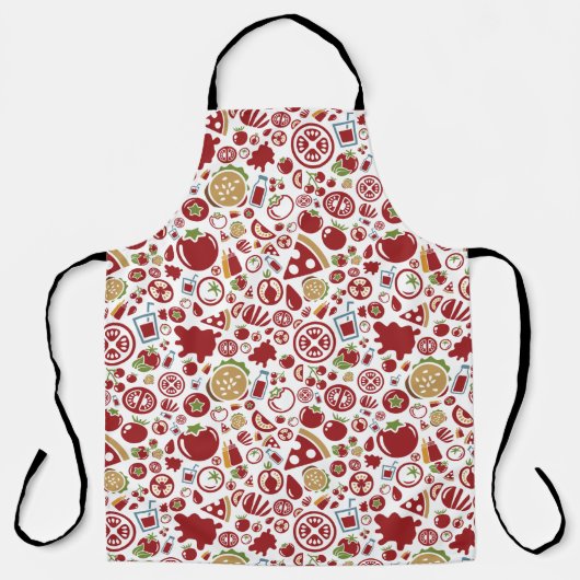 Tablier culinaire à thème tomate (Recto)