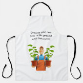 Tablier Cultiver sa propre nourriture, c'est comme imprime (Recto)