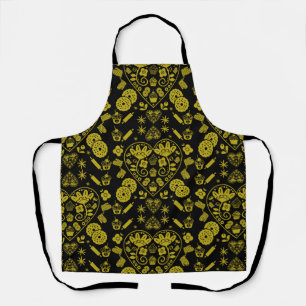 Tablier Cupcake Baking Folk Art