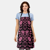 Tablier Cupcake Baking Folk Art (Porté)