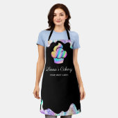 Tablier Cupcake Boulangerie Pâtisserie Chef Holographique  (Porté)