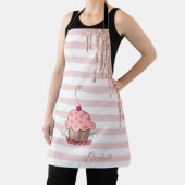 Tablier Cupcake, Drips de paillettes, Rayures (Insitu)